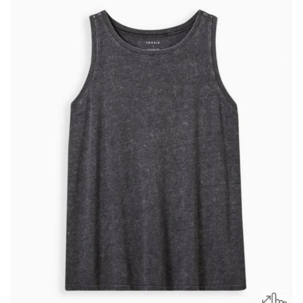 Torrid Vintage Triblend Jersey Crew Neck Tank - Picture 2 of 3